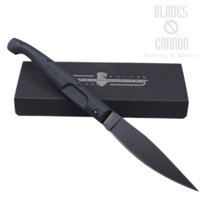 Extrema Ratio RESOLZA 12 Folding Knife, N690 Black, Aluminum Black